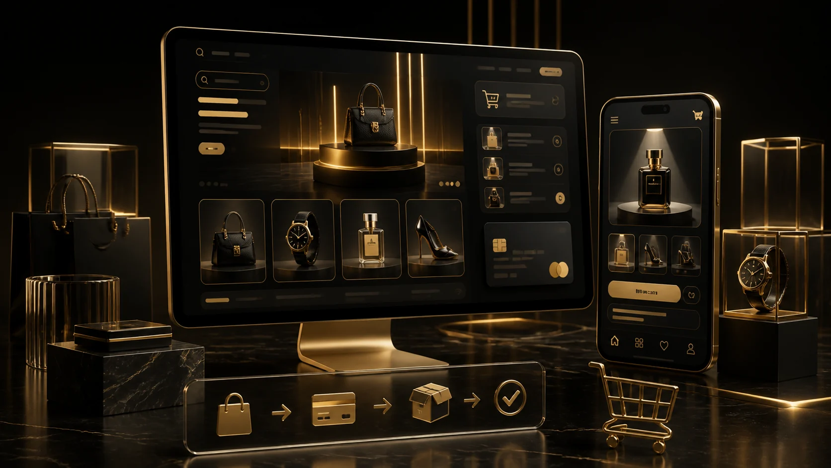 Premium Retail Digital Storefront premium website concept preview